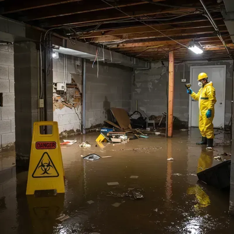 Flooded Basement Electrical Hazard in Elk Creek, KY Property