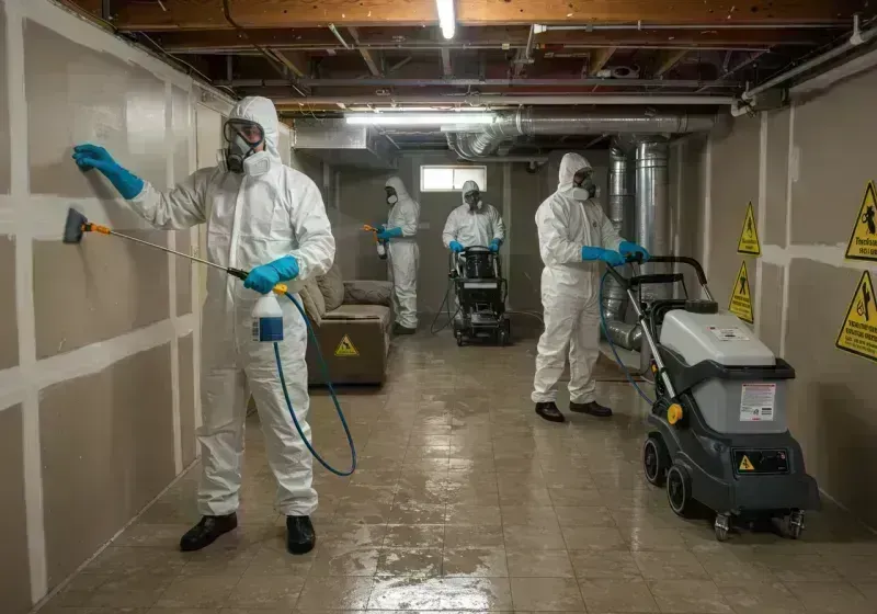 Basement Moisture Removal and Structural Drying process in Elk Creek, KY